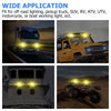 WinPower 4 Inch LED Pods, 120W 1200LM Flood Spot Combo Beam Pods Lights Off Road Light Bar Fog Lights Driving Work Light for Truck Pickup ATV UTV SUV Trailer Boat, Yellow