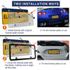 Smoked Gray License Plate Covers & Frame Holder Combo Fits Standard US Plates PC Material Unbreakable Tinted Number License Plate Protector, Pack of 2