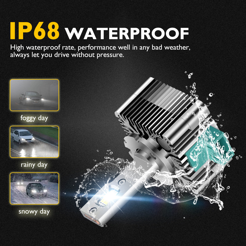 Winpower D3S D3R LED Headlight Bulbs N10 35W 6000K HID Replacement Lights Blubs