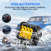 WinPower 4 Inch LED Pods, 120W 1200LM Flood Spot Combo Beam Pods Lights Off Road Light Bar Fog Lights Driving Work Light for Truck Pickup ATV UTV SUV Trailer Boat, Yellow