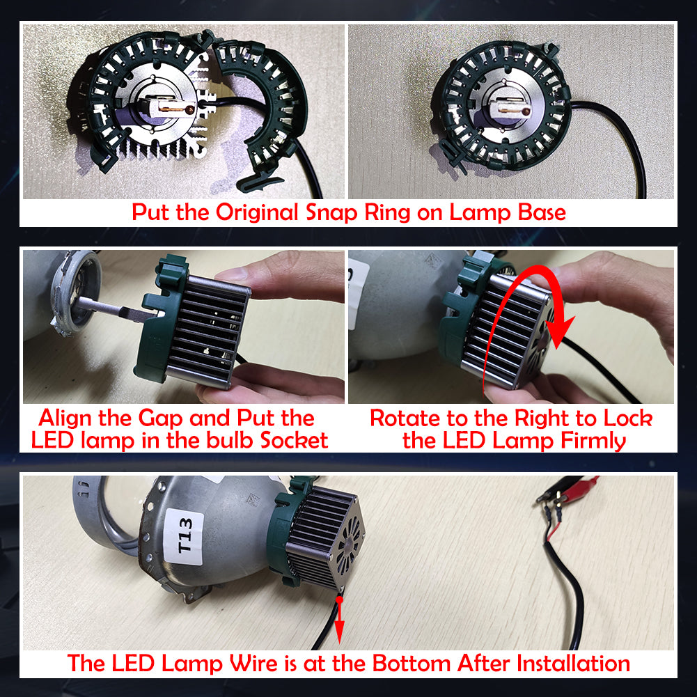 WinPower 35W 6000K D1S/D1R D3S/D3R LED Headlight Bulbs N2 No Extra Ballast Needed LED Blub