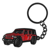 For Jeep Wrangler Rubicon 4 Door Car Keychain Key Chains Keyring Accessories Key Fob Emblem