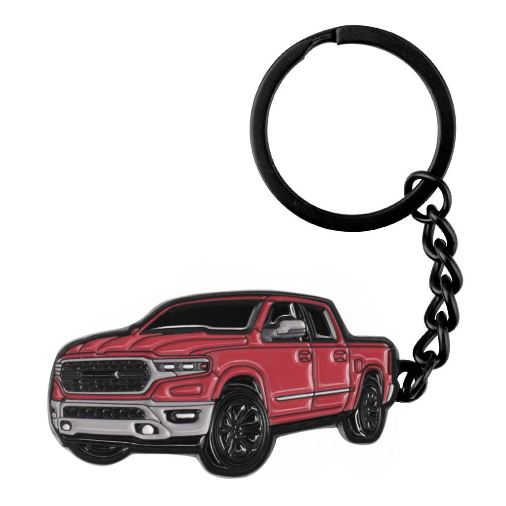 For RAM 1500 Limited Car Keychain Key Chains Pickup Truck Keyring Accessories Key Fob Emblem
