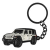 For Jeep Wrangler Rubicon 4 Door Car Keychain Key Chains Keyring Accessories Key Fob Emblem