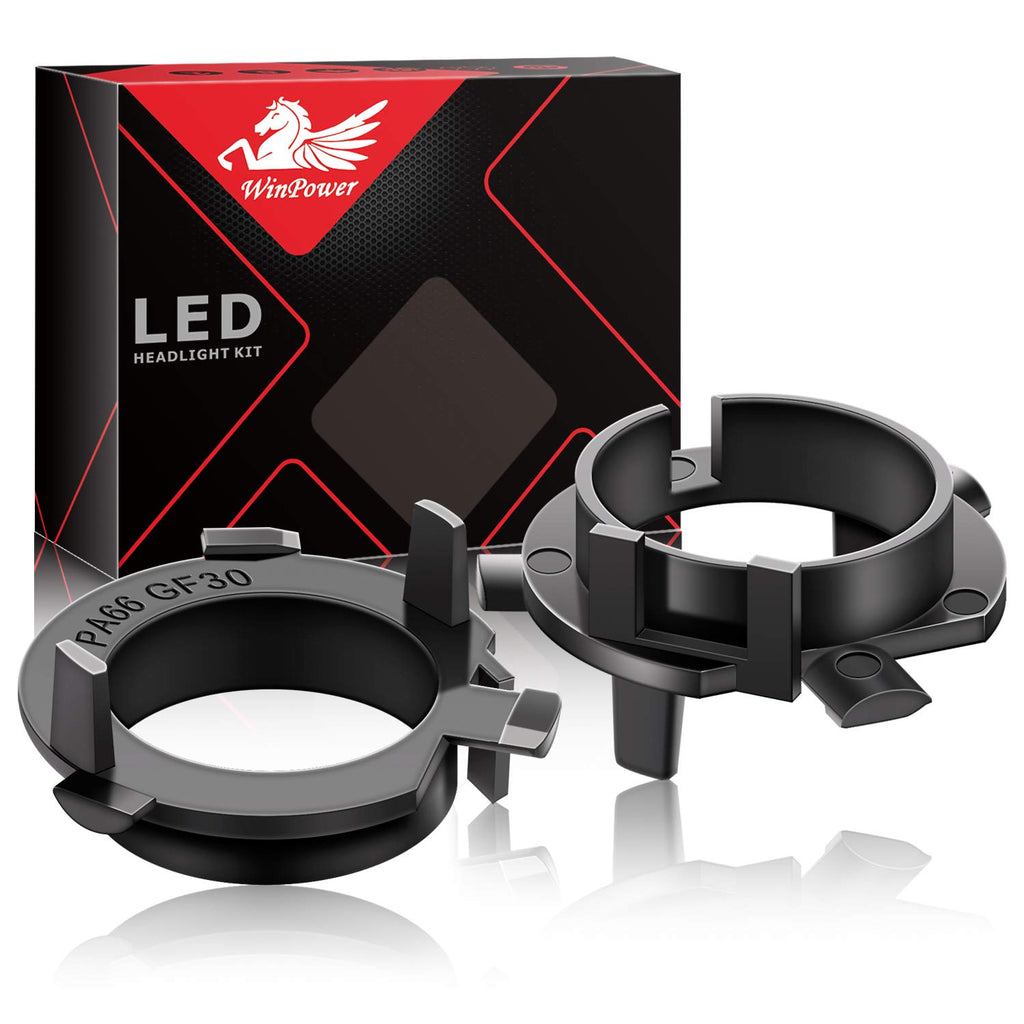 WinPower for Kia, Hyundai, Mitsubishi H7 Headlamp LED Bulbs Base Adapter Holder Support
