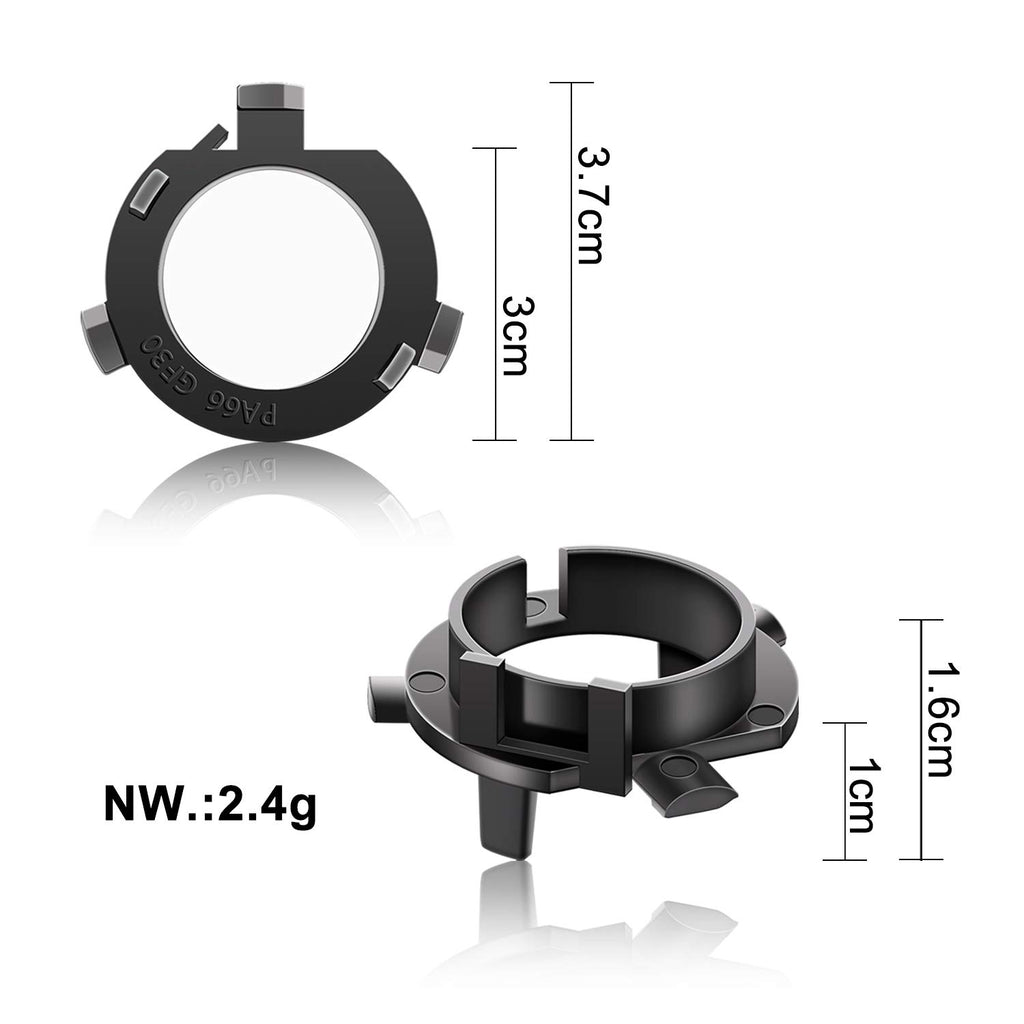 WinPower for Kia, Hyundai, Mitsubishi H7 Headlamp LED Bulbs Base Adapter Holder Support