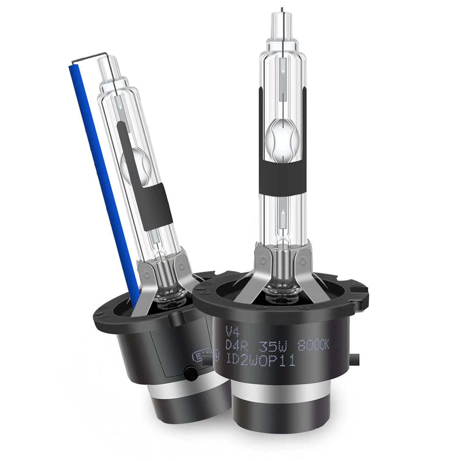 2x 35W D2S 6000K HID Xenon Replacement Low/High Beam Headlight Lamp Bulbs White