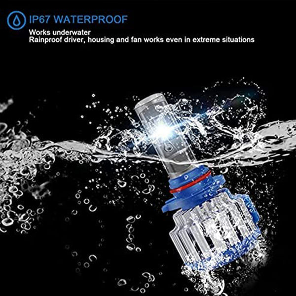 T1 H8/H9/H11 7200LM 6000K LED Headlight Bulbs Bright White – winpower