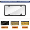 Clear License Plate Covers & Frame Holder Combo Fits Standard US Plates PC Material Unbreakable Number License Plate Protector, Pack of 2