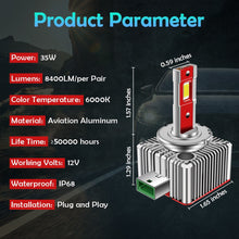 N8 D3S D3R LED Headlight Bulb 35W 6000K Xenon HID Repalcement