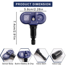 4pcs Tire Pressure Monitoring Sensor BLE Bluetooth TPMS Sensor for Tesla Model 3/Y/S/X 2020-2025 OE# 1490701-00-B, 1490701-01-B, 1490701-01-C