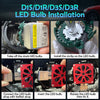 D1S D1R LED Headlight Bulbs N8 35W 6000K 4200LM Xenon HID Replacement Lights