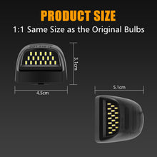 2pcs LED License Plate Lights Assembly w/Red OLED Neon Tube Fit for Chevy Silverado/Tahoe, GMC Sierra 1500 2500 3500 Pickup Truck Rear Tag Light Lamp 6000K White