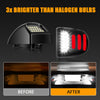 2pcs LED License Plate Lights Assembly w/Red OLED Neon Tube Fit for Chevy Silverado/Tahoe, GMC Sierra 1500 2500 3500 Pickup Truck Rear Tag Light Lamp 6000K White