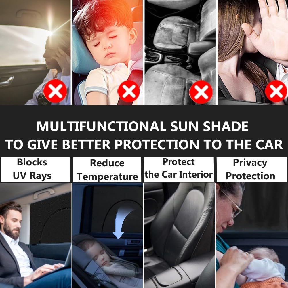 4pcs UV Protection Car Side Window Sun Shades for Bronco & Bronco Sport 2021+