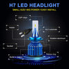 H7 LED Headlight Bulbs 6000K Cool White CSP Chips Conversion Kit | A3