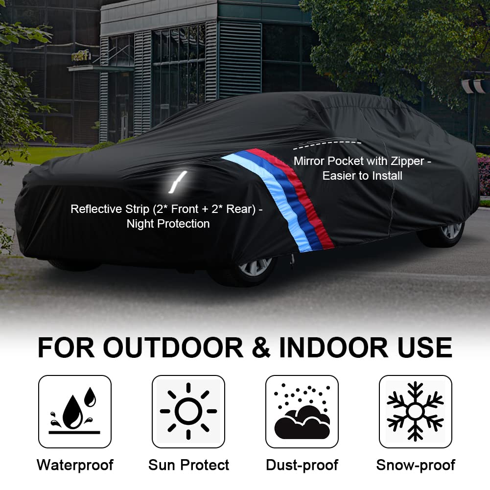 WinPower Outdoor Car Covers Waterproof Dust Scratch Protection 6