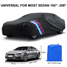 Fit for 192-208 inches Sedans Outdoor Waterproof Car Covers Dust Sun Protection Full Covers
