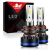 9012 HIR2 LED Headlight Bulbs T2 Mini Sized High Low Beam Headlamp Conversion Kit