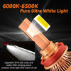 2 x H11 H8 H9 LED Headlight Bulbs Fog Lights 50W 6000K White T12 Series