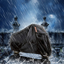 Outdoor Waterproof Motorcycle Cover Snow Bike Cover for All Motors, Black