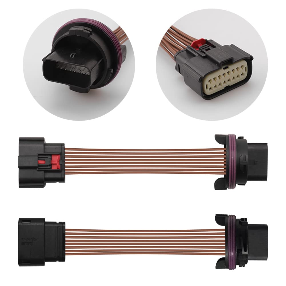 2pcs 16 Pin Car Wiring Harness Cable Plug Male and Female Waterproof Electrical Wire Connector
