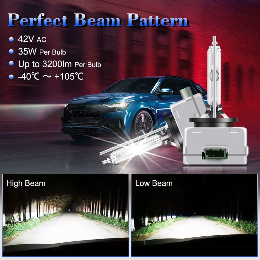 Wattstar Car HID D3S Xenon Headlight Bulbs, 35W 6000K 12V OEM Replacement  for Halogen or LED Exterior Headlight Bulbs (Pack of 2)… on OnBuy
