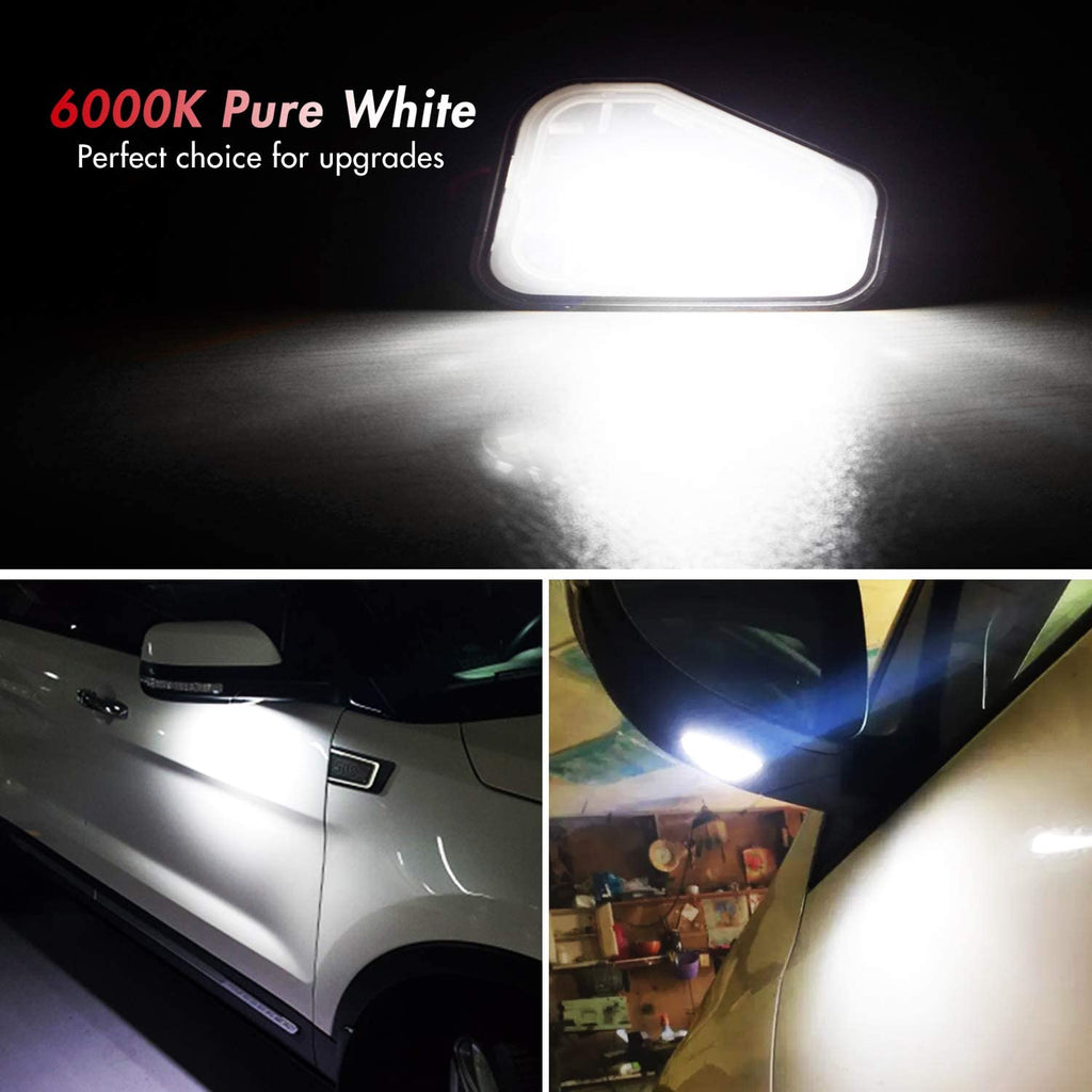 6000K LED Wing Mirror Puddle Light Compatible with Volkswagen