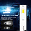 h1 upgraded LED Headlight Bulbs with Canbus, 6000K Super Bright Cree Chips, Universal Mini Sized Conversion Kit, 2 Pack