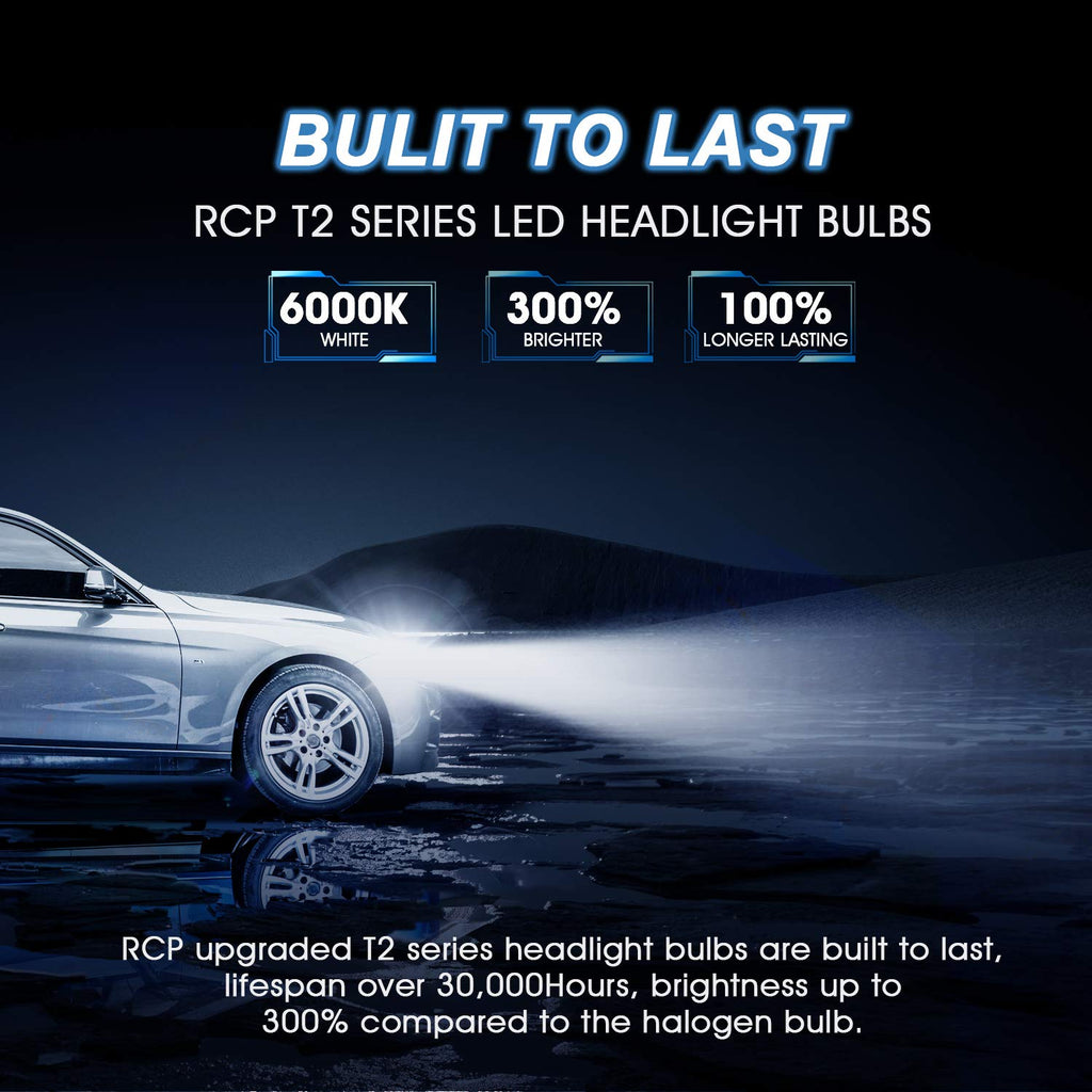 H4 9003 HB2 Upgraded LED Headlight Bulbs