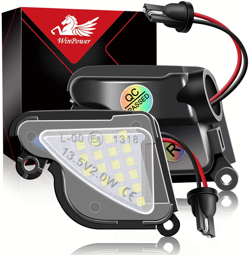 WinPower LED Puddle-lampen – 2 Stuks, 6000K Wit, Geschikt Voor Ford Focus, Kuga, Mondeo, C-Max, S-Max En Meer