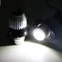 H8 LED Angel Eyes Lights Conversion Kit No CanBus Error 12W Headlight Halo Ring Bulbs White for BMW E90 E91 Sedan Wagon
