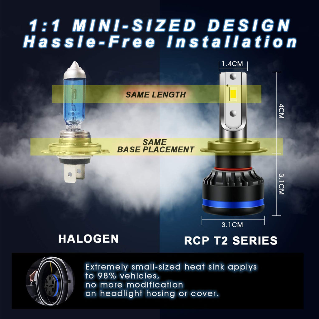 D3S/D3R LED Headlight Bulbs 7000LM/pair 6000K For HID Xenon