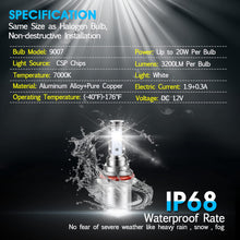 9007 led headlight bulbs IP68