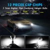 CSP chips 9007 led headlight bulbs