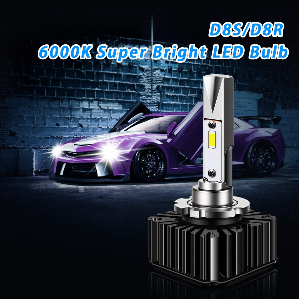 D8S 6000K 45W LED Headlight Bulb