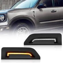 White & Amber LED Turn Signal Lights Ford Bronco