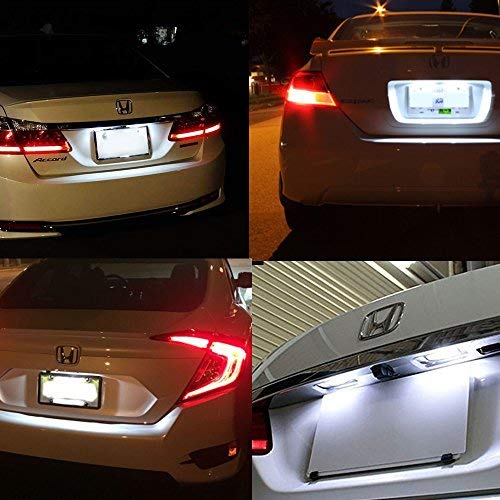 For Honda Civic / Civic 4DR / Legend / Accord 4DR LED Rear Number License Plate Lights