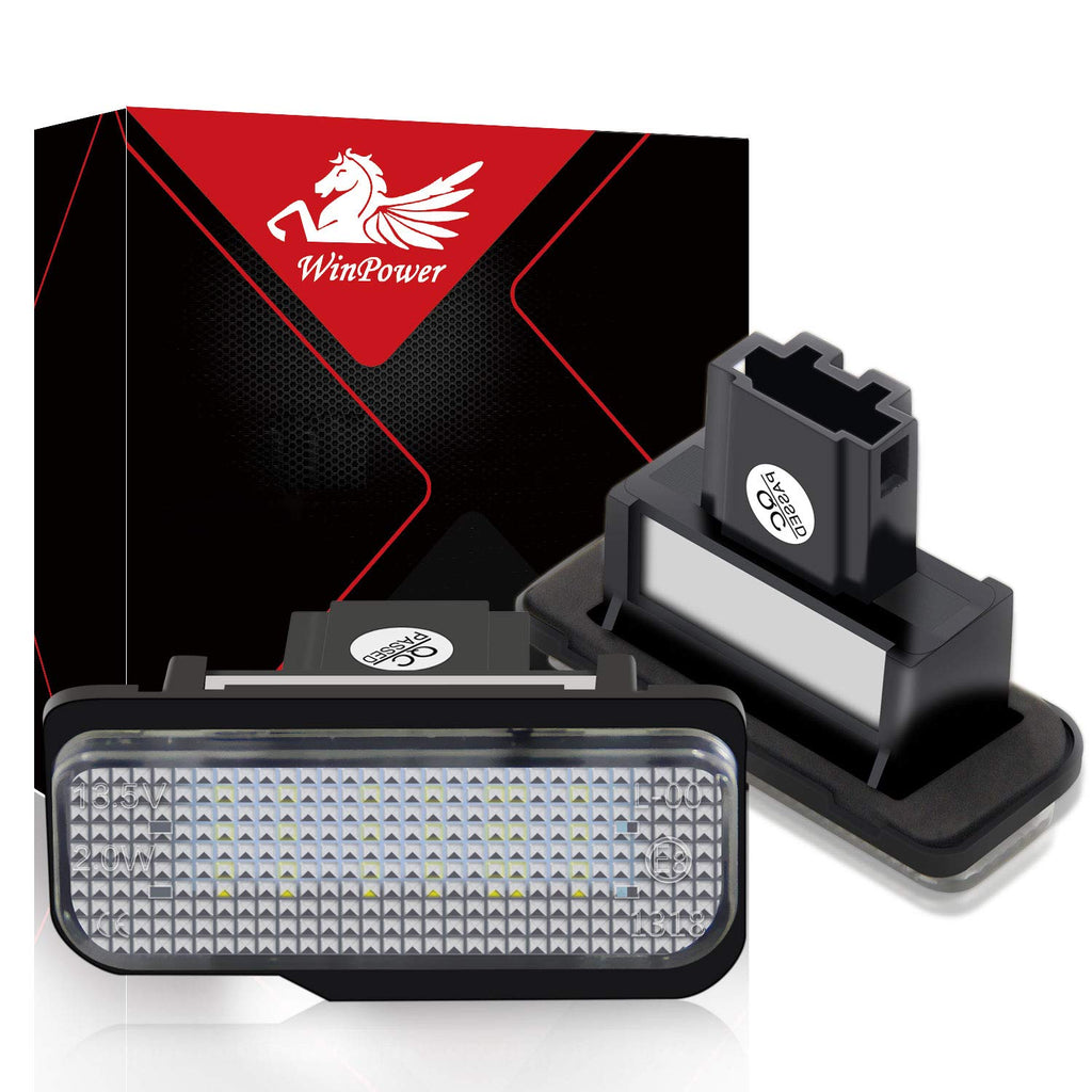 LED License Plate Lights bulbs for Mercedes-Benz C-Class, E-Class, CLS-Class, SLK-Class