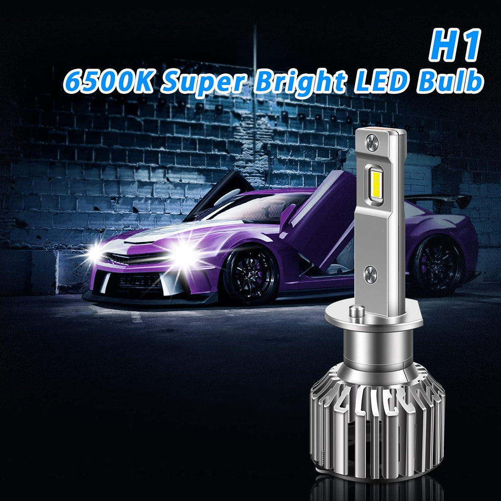 T6 H1 6500K Led Headlight Bulbs Super Bright Conversion Kit 2Pcs – winpower