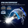 IP68 Waterproof  9005+H11 Combo LED Headlight Bulbs High/Low Beam