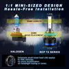 9005+H11 Combo LED Headlight Bulbs Mini-Sized Design Led Bulbs