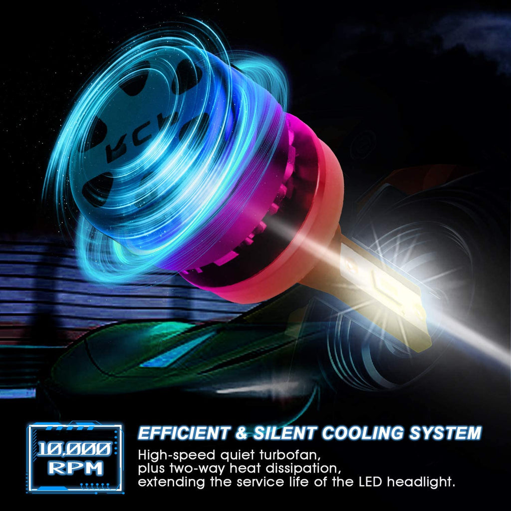 Efficient Cooling System Led Bulbs 9005+H11