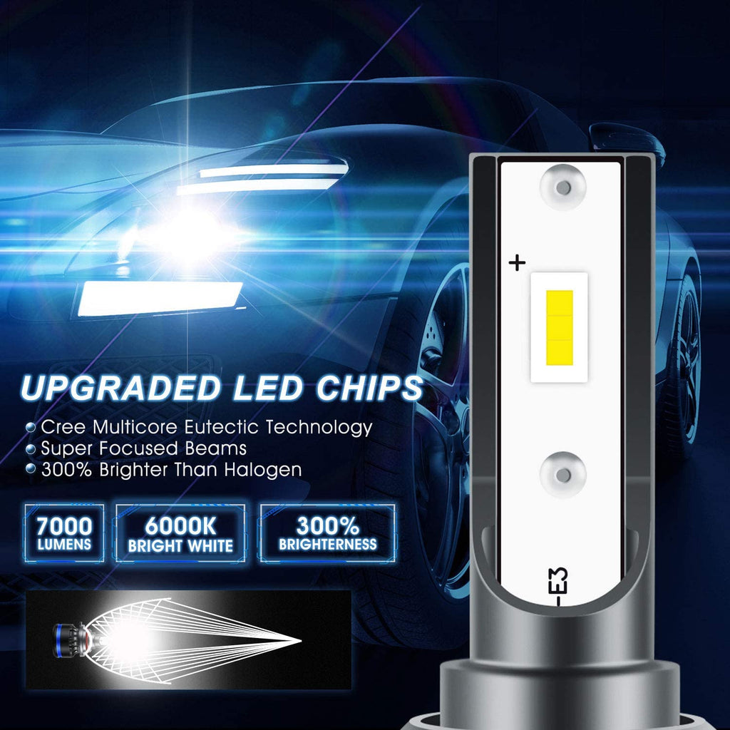 9005+H11 Combo LED Headlight Bulbs High/Low Beam cree chips