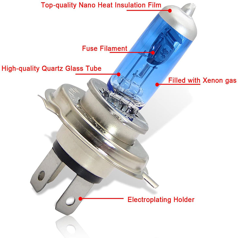 thumbnail image 2 of Argo 24v H4 Xenon Headlight Bulbs For Trucks & HGV – 100W Cold White With Side Light (Pack Of 4) 2 of 6