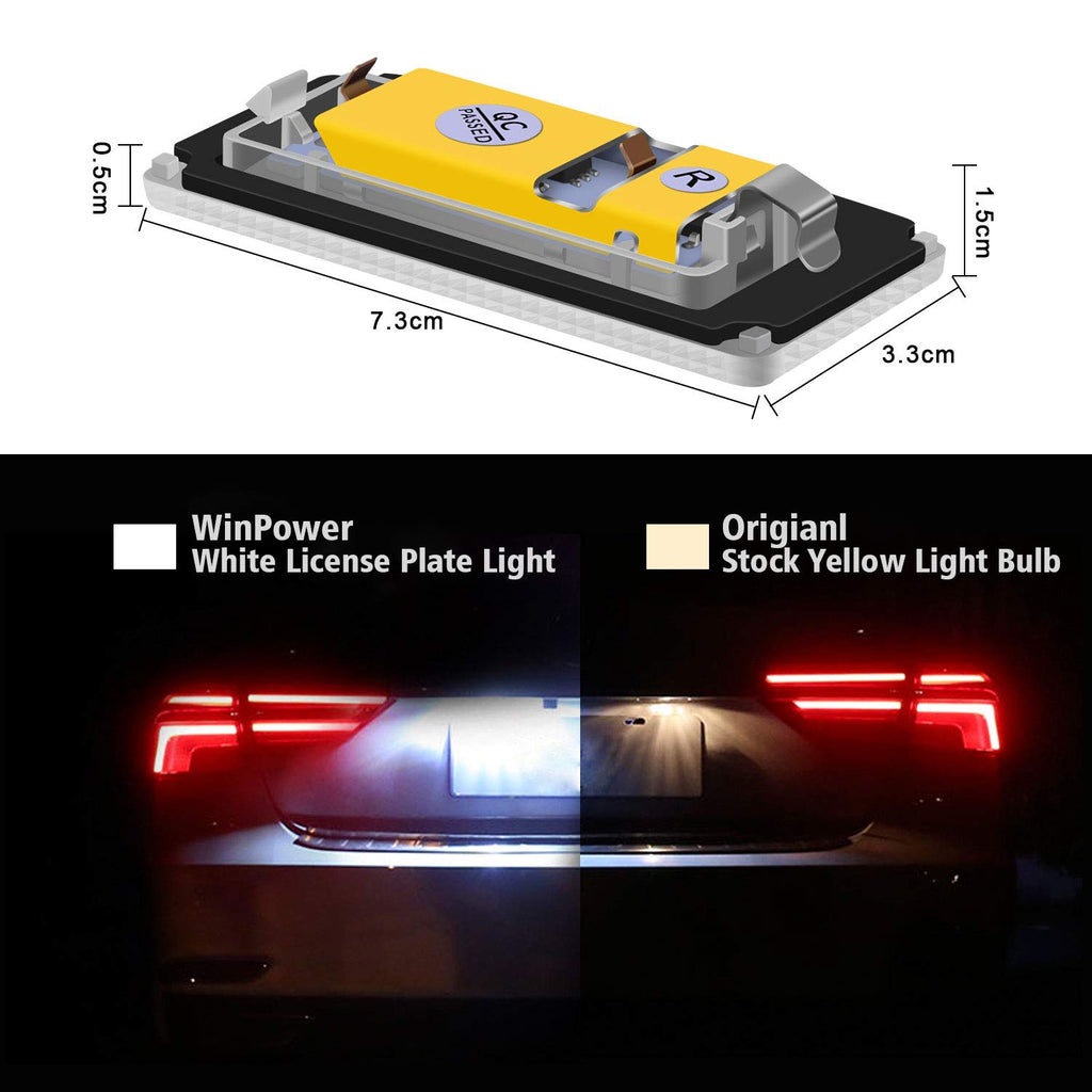 For BMW Mini Cooper R50 R52 R53 LED License Plate Lights Error Free Number Plate Lamp