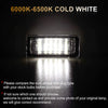 WinPower For Audi TT MK1/Roadster/Coupe Rear License Plate Lights Error Free LED Number Plate Lamps 6000K