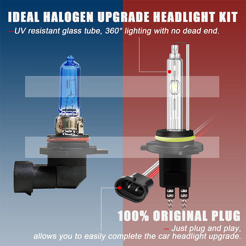 WinPower 8000K 9012 HID Xenon Headlight Bulbs High Low Beam ™