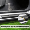 4pcs Door Sill Protectors ABS Door Sill Cover Protectionfor 2021+ Ford Bronco 4 Door
