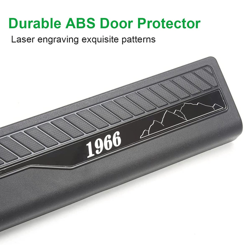 4pcs Door Sill Protectors ABS Door Sill Cover Protectionfor 2021+ Ford Bronco 4 Door